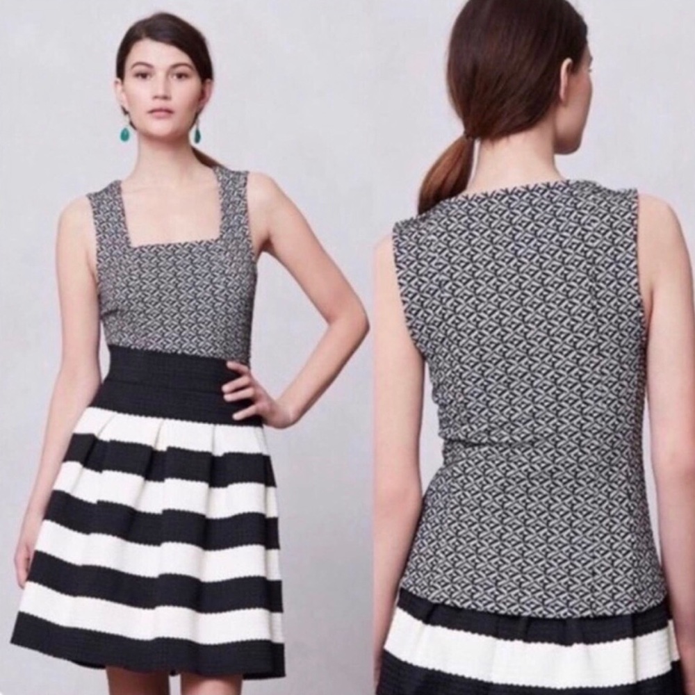 Anthropologie Postcard Square Neck Pattern Blouse - image 7